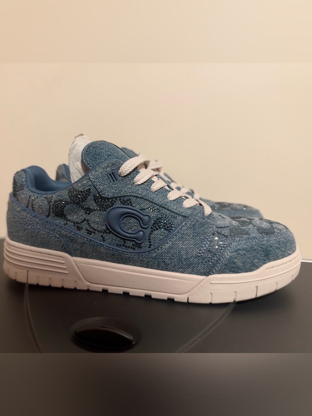 Coach Denim Crystal Sneakers